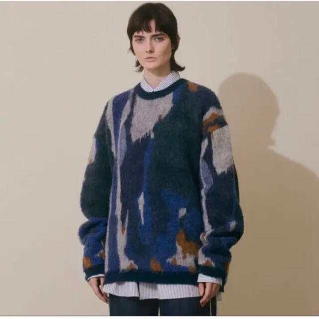 YOKE ROTHKO JACQUARD CREW NECK