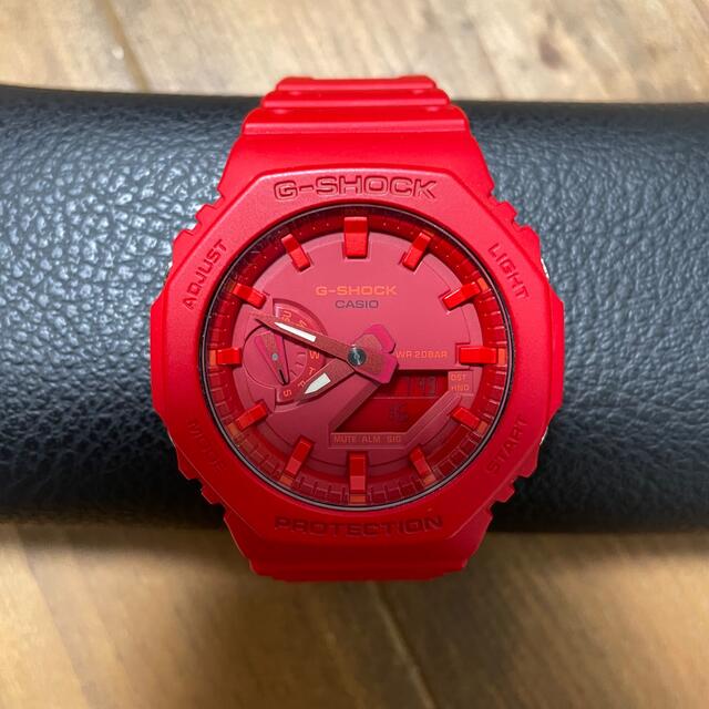 【最終値下げ】casio ga2100 G-SHOCK 赤腕時計(デジタル)