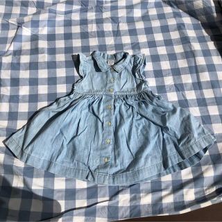 ベビーギャップ(babyGAP)のGAP デニム　ワンピース　12-18m(ワンピース)