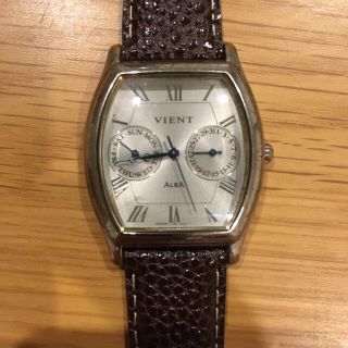 セイコー(SEIKO)のセイコーアルバ　vient ヴィンテージ腕時計　青針　曜日カレンダー　クォーツ(腕時計(アナログ))