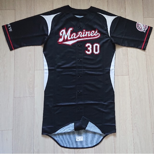 実使用】ロッテ マリーンズ 大嶺 ユニフォーム マジェスティック 本人