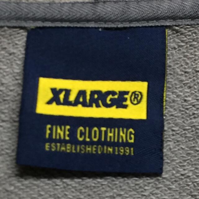 XLARGE(エクストララージ)の【激レア】エクストララージ　パーカー　半袖　胸ロゴ　ライトグリーン　フード メンズのトップス(パーカー)の商品写真