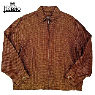 HERNO - 超稀少 90S HERNO 最高級キューブドット柄キュプラドリズラージャケット