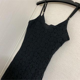 トッコ(tocco)のトッコ　ブラック　レース　ワンピース　M(ひざ丈ワンピース)