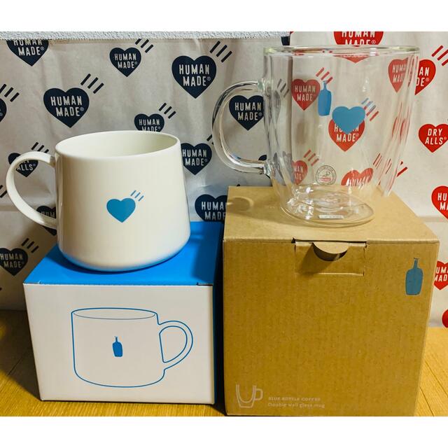 HUMAN MADE(ヒューマンメイド)の専用ですhumanmade ブルーボトル MUG 2個 インテリア/住まい/日用品のキッチン/食器(グラス/カップ)の商品写真