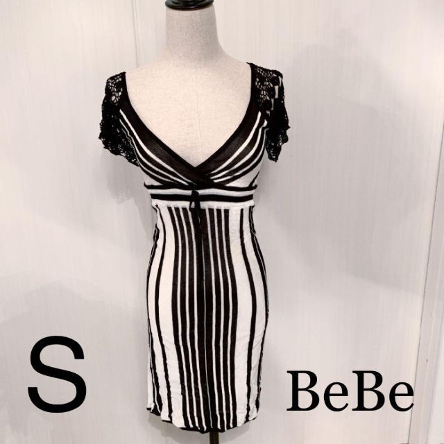 ★セール【 美品 】BeBe ワンピース ボーダー