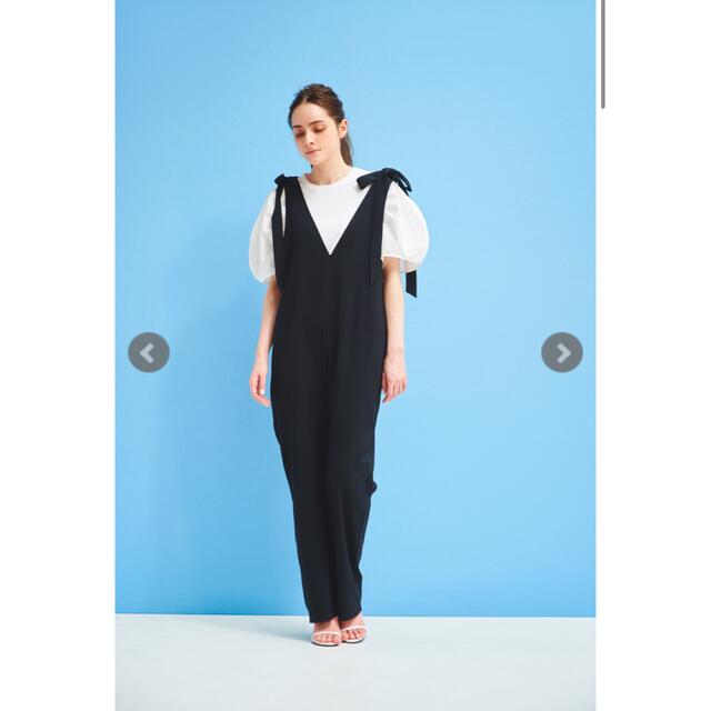 kyoko様専用 yori トリアセリボンサロペット ブラック 38 【国内発送