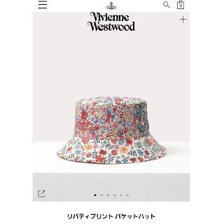 ヴィヴィアンウエストウッド(Vivienne Westwood)のヴィヴィアン　リバティ　バケットハット　帽子　Vivienne Westwood(ハット)