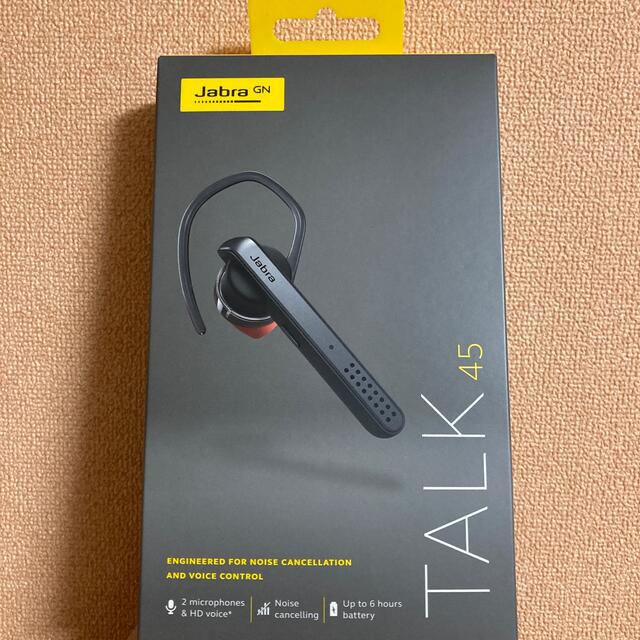 卸直営 片耳 ワイヤレス 通話用 イヤホン Jabra ジャブラ TALK 45 Silver (100-99800900-40)  Bluetoothイヤホン 国内正規品