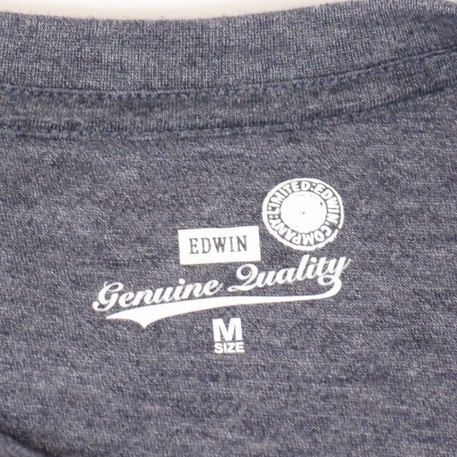 EDWIN(エドウィン)のEDWIN クルーネック 半袖Tシャツ ブルー Mサイズ メンズのトップス(Tシャツ/カットソー(半袖/袖なし))の商品写真