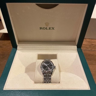 ロレックス(ROLEX)のロレックス　デイトジャスト　レディース　279174 ダークグレー(腕時計)