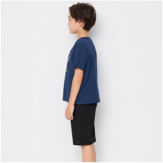 GU(ジーユー)のGU ラウンジセット(半袖)(恐竜) 120 キッズ/ベビー/マタニティのキッズ服男の子用(90cm~)(パジャマ)の商品写真