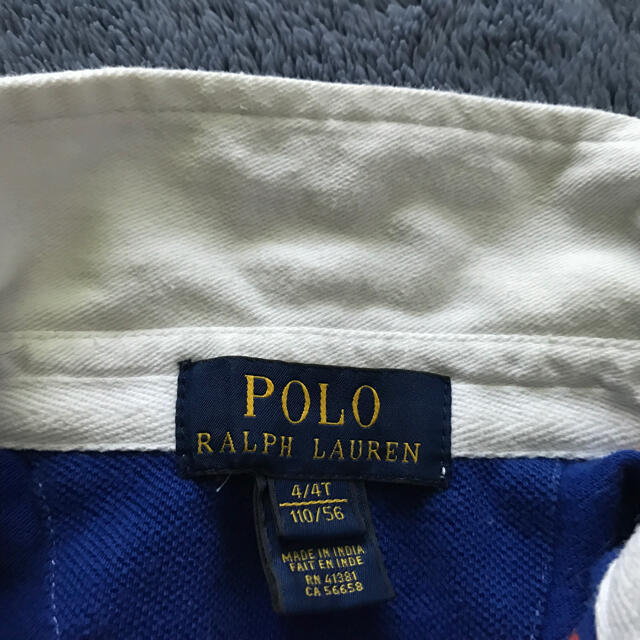 POLO RALPH LAUREN(ポロラルフローレン)の110cm ラルフローレン　男の子キッズ子供　長袖ポロシャツ　トップス キッズ/ベビー/マタニティのキッズ服男の子用(90cm~)(Tシャツ/カットソー)の商品写真