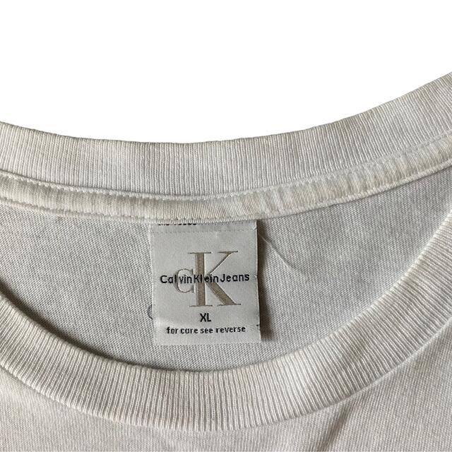 Calvin Klein(カルバンクライン)の90s Calvin Klein Tシャツ 古着 ビンテージ XL 美品 レア メンズのトップス(Tシャツ/カットソー(半袖/袖なし))の商品写真