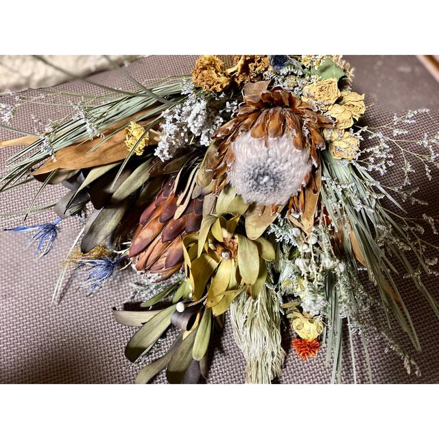 sold ネイティブフラワー 大きな彩りスワッグ ドライフラワー