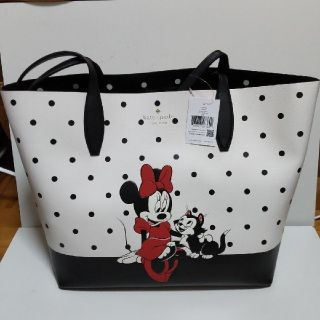 ケイトスペードニューヨーク(kate spade new york)の値下【新品】ケイトスペード リバーシブルトートバッグ ミニーマウス ハワイ購入品(トートバッグ)