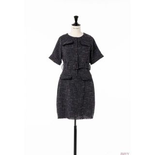 ハーリップトゥ(Her lip to)のClassic Tweed Mini Dress(ひざ丈ワンピース)