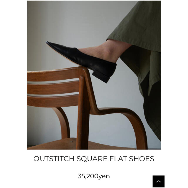 CLANE(クラネ)のCLANE OUTSTITCH SQUARE FLAT SHOES レディースの靴/シューズ(その他)の商品写真