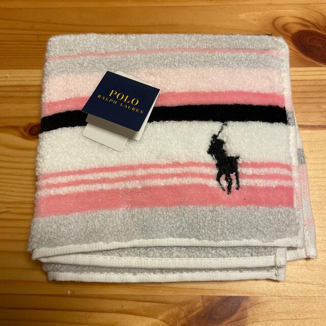 POLO RALPH LAUREN(ポロラルフローレン)のポロラルフローレン　タオルハンカチ　新品タグ付き レディースのファッション小物(ハンカチ)の商品写真