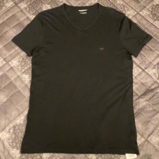 エンポリオアルマーニ(Emporio Armani)の新品 EMPORIO ARMANI エンポリオアルマーニ Tシャツ 黒 Vネック(Tシャツ/カットソー(半袖/袖なし))