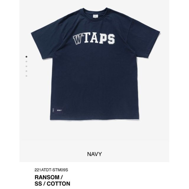 NAVY L 22SS WTAPS RANSOM / SS / COTTONトップス
