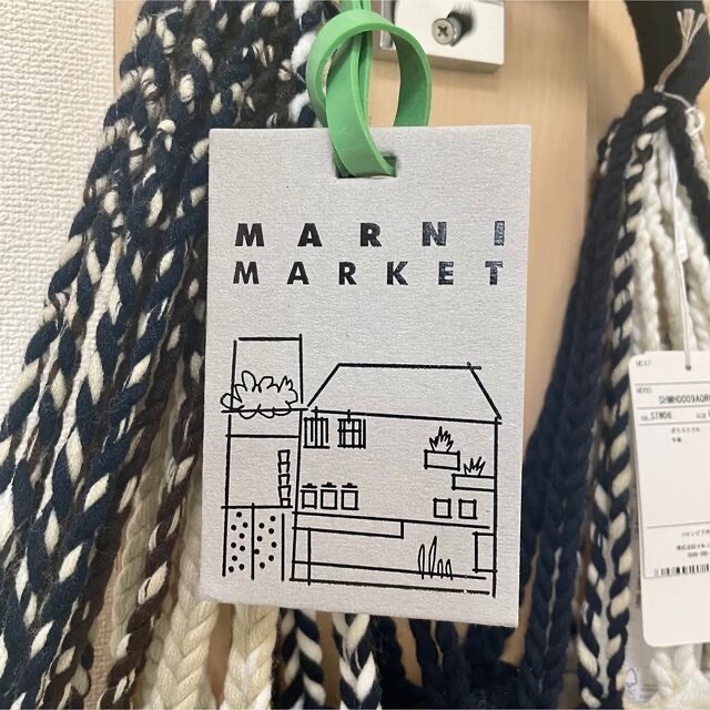 MARNI MARKET マルニ ハンモックバッグ　アイボリーブルー