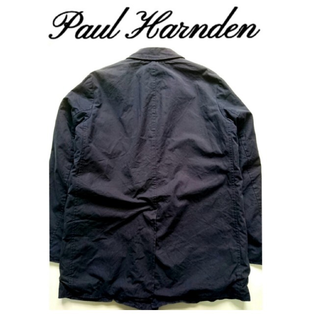 Paul Harnden(ポールハーデン)の超名作 Paul Harnden ポールハーデン 英国製 コート ネイビー XS メンズのジャケット/アウター(ステンカラーコート)の商品写真