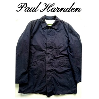 ポールハーデン(Paul Harnden)の超名作 Paul Harnden ポールハーデン 英国製 コート ネイビー XS(ステンカラーコート)