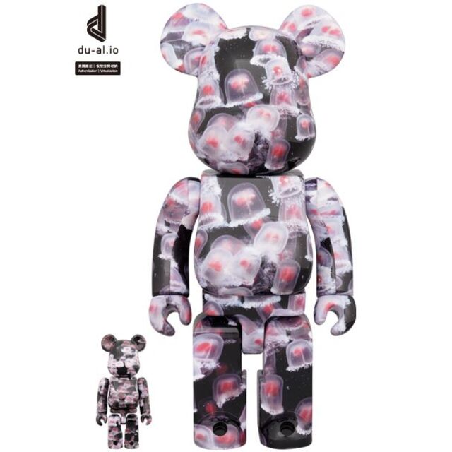 BE@RBRICK JELLYFISH「ベニクラゲ」100％ & 400％bearbrick