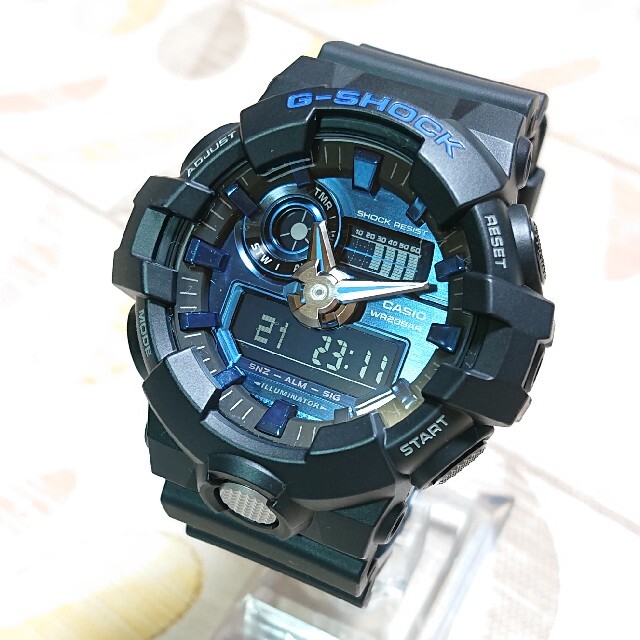 超美品【CASIO/G-SHOCK】デジアナ メンズ腕時計 GA-710