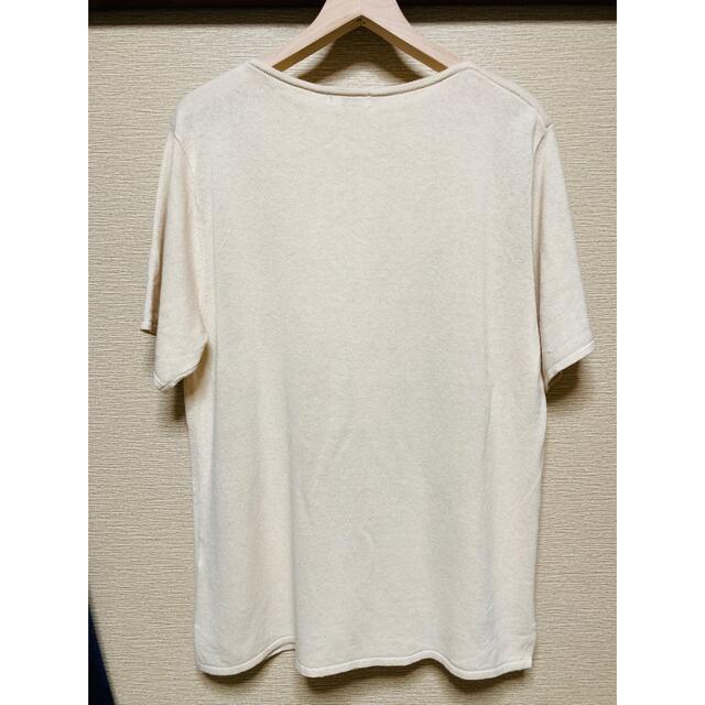 UNIQLO(ユニクロ)のユニクロ　ファインゲージボートネックセーター（半袖） メンズのトップス(Tシャツ/カットソー(半袖/袖なし))の商品写真