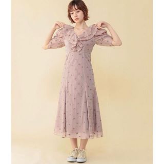 デイシー(deicy)の【美品】deicy♡フルーレットフリルワンピース(ロングワンピース/マキシワンピース)