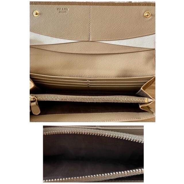 美品】PRADA プラダ 長財布 サフィアーノ マルティック brad-stone.com