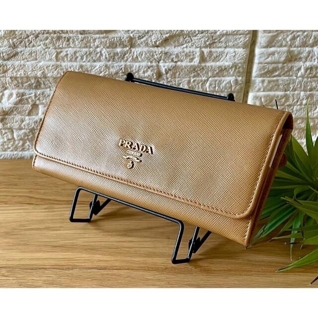 美品】PRADA プラダ 長財布 サフィアーノ マルティック brad-stone.com
