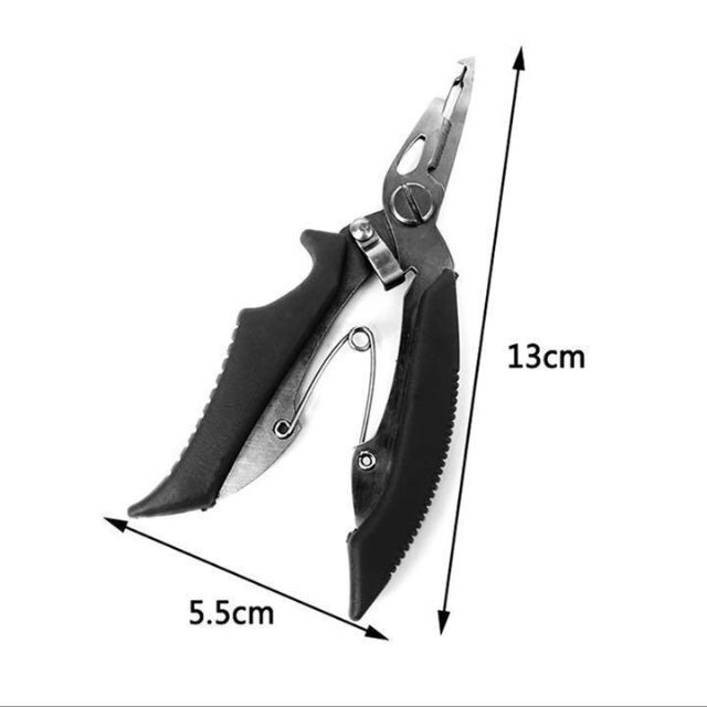 フィッシングプライヤー 多機能はさみ 釣り用ペンチ ラインカット 針外し スポーツ/アウトドアのフィッシング(釣り糸/ライン)の商品写真