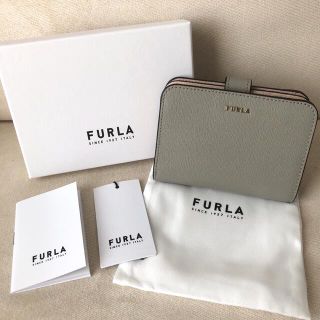 フルラ(Furla)の付属品全て有り★新品 FURLA 定価26,400円 バビロンS グレーベージュ(財布)