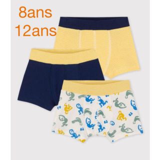 プチバトー(PETIT BATEAU)のプリントトランクス3枚組(下着)