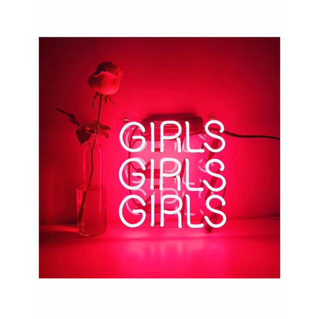 ネオン管　girls NEON SIGN  省エネ　インテリア 10*9インチ