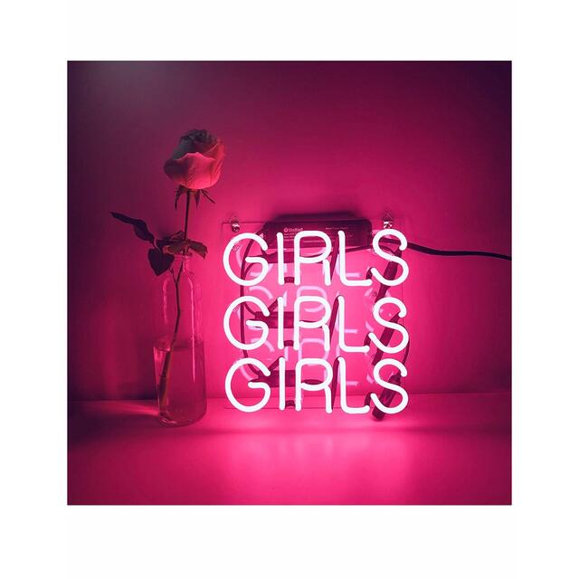 ネオン管　girls NEON SIGN  省エネ　インテリア 10*9インチ