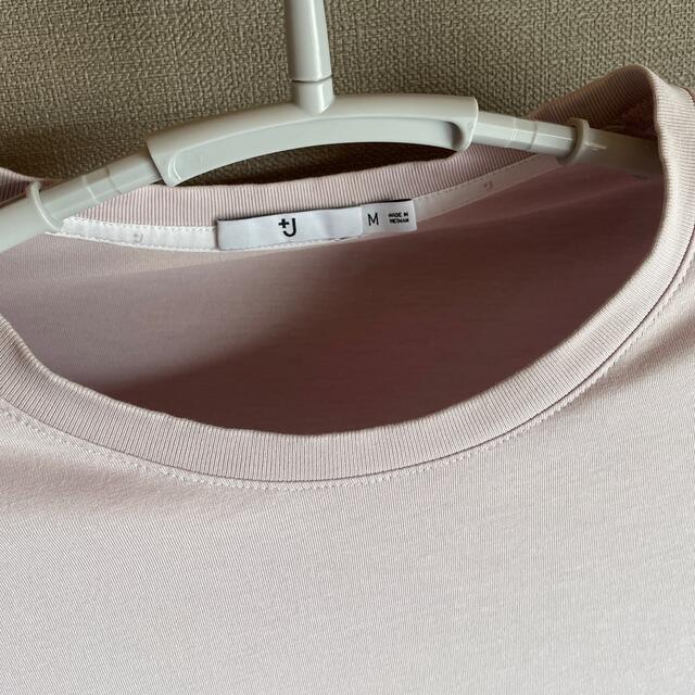 UNIQLO(ユニクロ)の【USED】スーピマコットンリラックスフィットクルーＴ M PINK メンズのトップス(Tシャツ/カットソー(半袖/袖なし))の商品写真