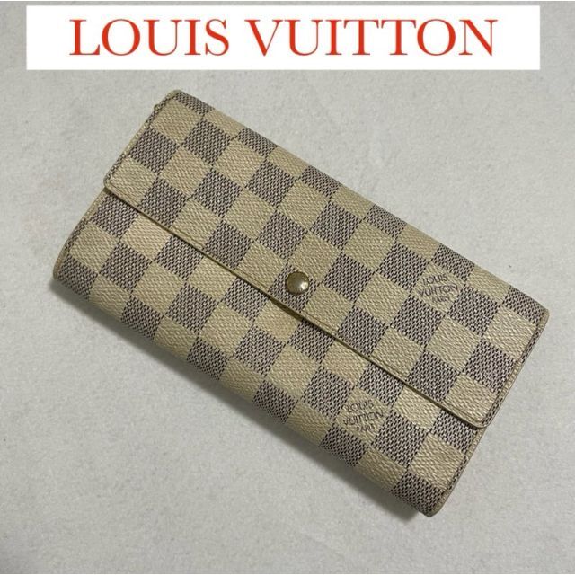 LOUIS VUITTON(ルイヴィトン)のルイヴィトン　ダミエアズール　ポルトフォイユサラ A100 レディースのファッション小物(財布)の商品写真