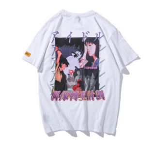 BOLUBAO パーフェクトブルー 原宿 Tシャツ アニメ ホワイト (Tシャツ/カットソー(半袖/袖なし))