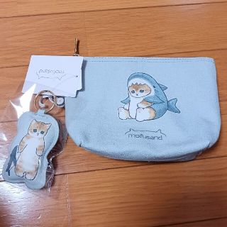 シマムラ(しまむら)のmofusand モフサンド　ぢゅの　サメにゃんポーチ　しまむら　新品(キャラクターグッズ)