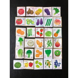 野菜とくだものシリーズ　使用済(使用済み切手/官製はがき)