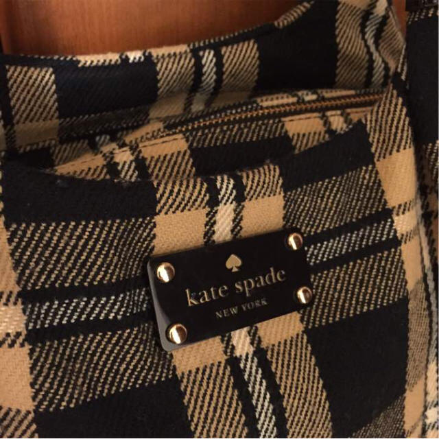 kate spade new york(ケイトスペードニューヨーク)の❤︎チェック柄 秋冬トート❤︎再値下げ致しました！ レディースのバッグ(トートバッグ)の商品写真