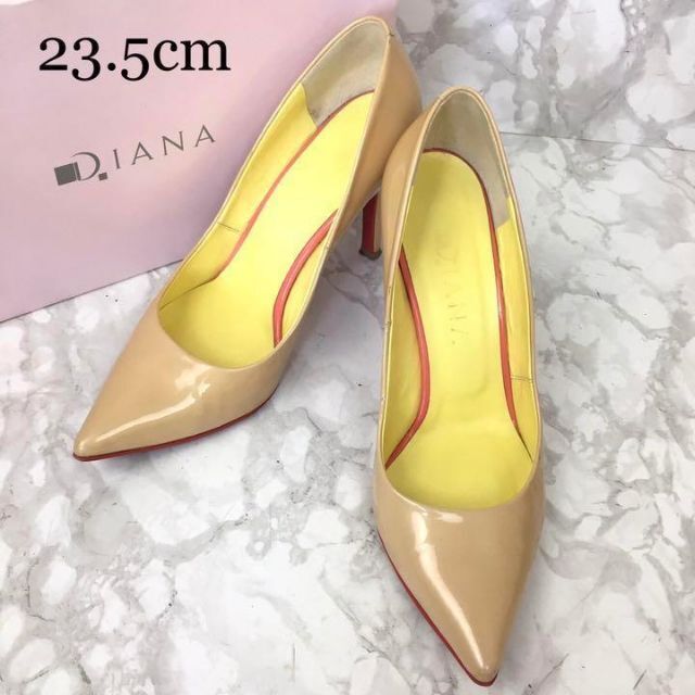 DIANA パンプス　エナメル　23 レッドソール