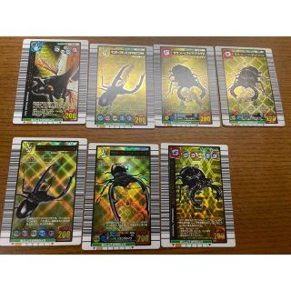 今朝彦2世様様　ムシキングカード　金＋付属品(シングルカード)