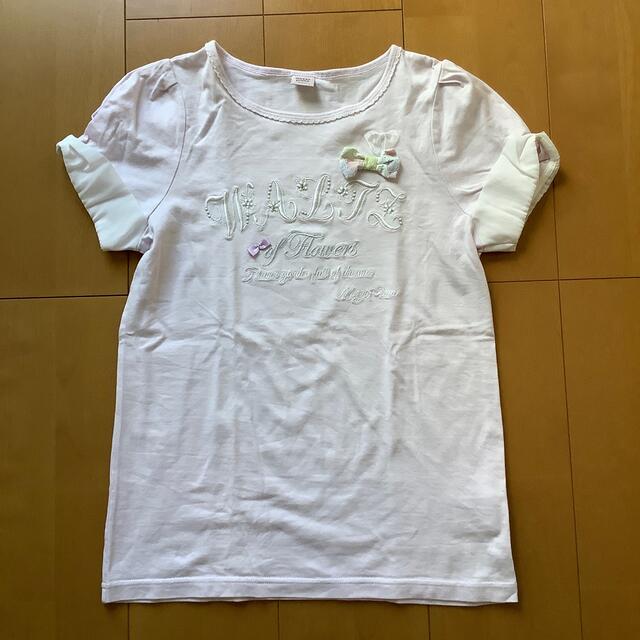 mezzo piano junior(メゾピアノジュニア)のmezzo piano メゾピアノ　半袖Tシャツ　L(160) キッズ/ベビー/マタニティのキッズ服女の子用(90cm~)(Tシャツ/カットソー)の商品写真