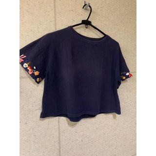 フランシュリッペ(franche lippee)のフランシュリッペ　レース　刺繍　ワッペン　tシャツ  リボン　アイス　キノコ　M(カットソー(半袖/袖なし))