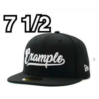 NEW ERA EXAMPLE 59FIFTY CAP ブラック 7 1/2(キャップ)